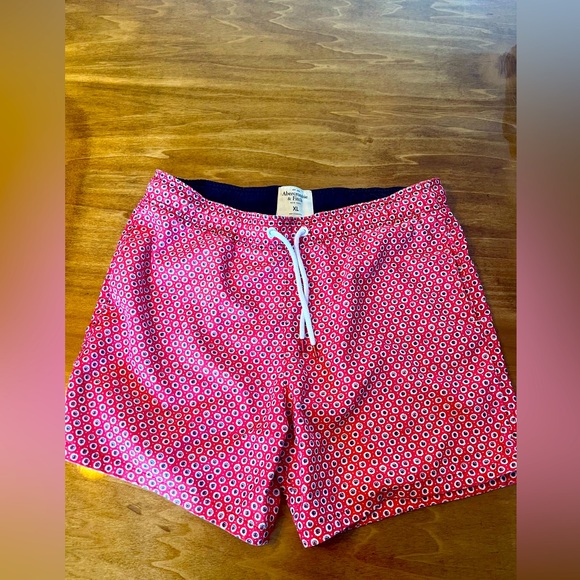 Abercrombie & Fitch Other - Abercrombie and Fitch Men’s Red Patterned Board Shorts size XL.